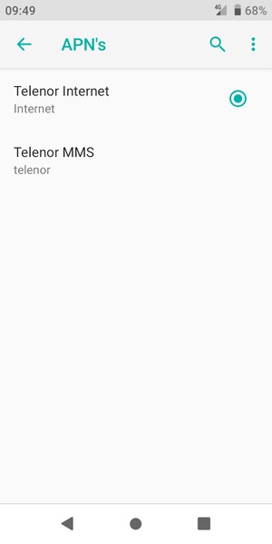 Selecteer de Menu-knop