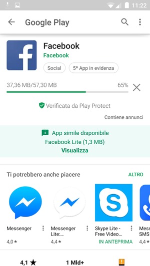 Attendi il completamento del processo di installazione
