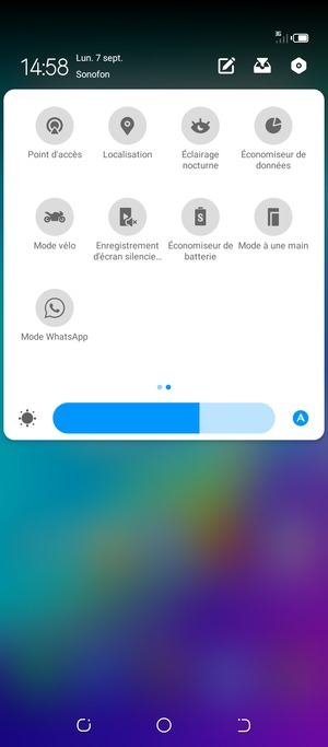 Activer le Économiseur de batterie