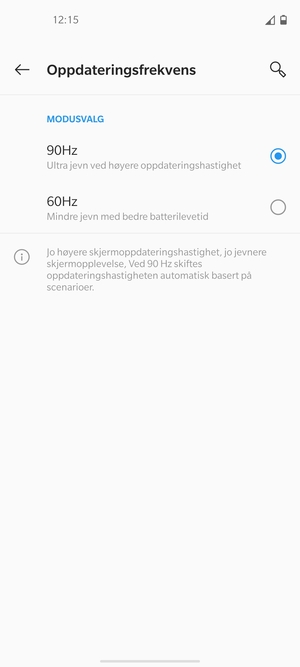 Velg 60Hz