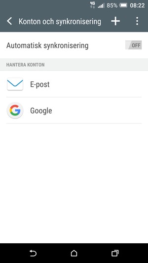 Välj Google