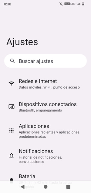 Seleccione Redes e Internet