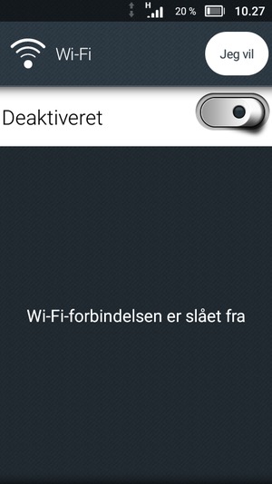 Slå Wi-Fi til