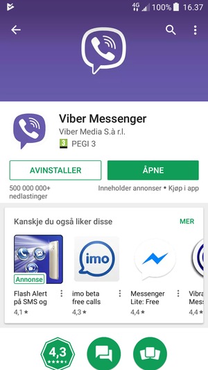 Velg ÅPNE