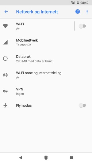 Velg Mobilnettverk