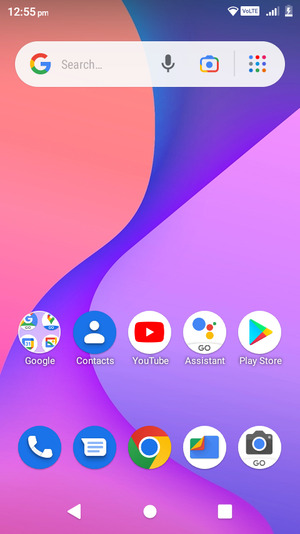 Swipe up