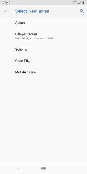 Sélectionnez Schéma