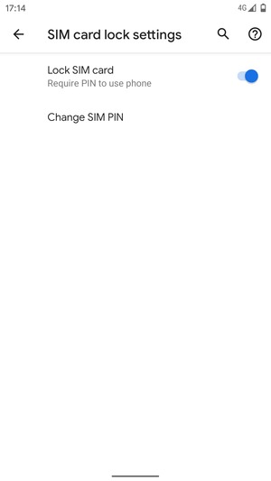 Select Change SIM PIN