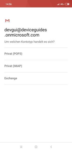 Wählen Sie Exchange