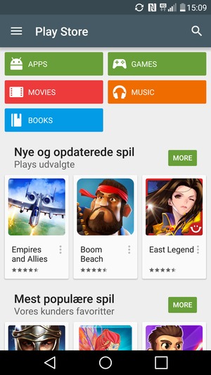 Select the Search button