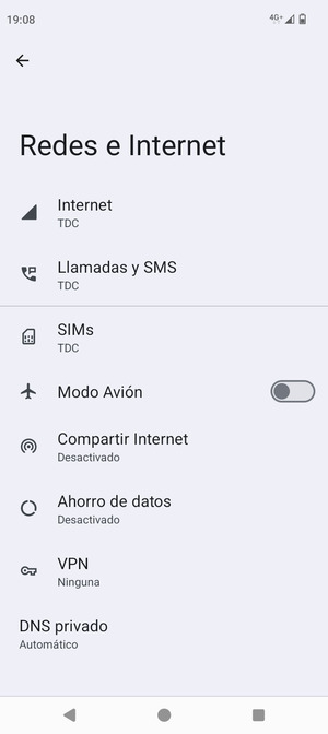 Seleccione Compartir Internet