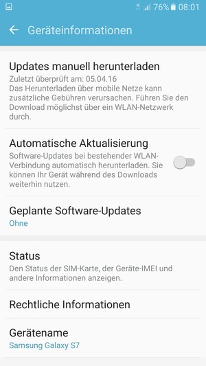 Wählen Sie Updates manuell herunterladen