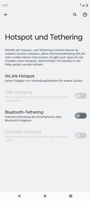 Wählen Sie WLAN-Hotspot