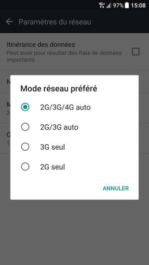 Sélectionnez votre option préférée