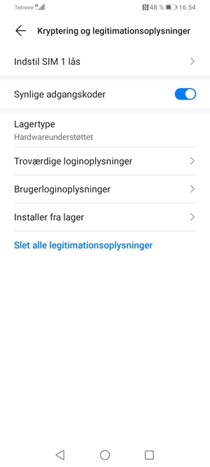Vælg Indstil SIM lås