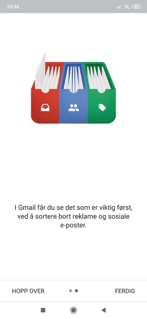Velg FERDIG