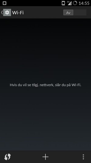 Slå på Wi-Fi