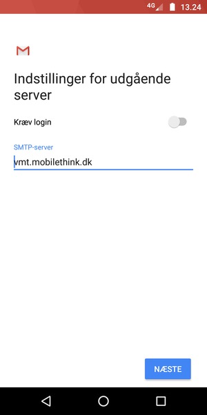 Slå Kræv login fra og vælg NÆSTE