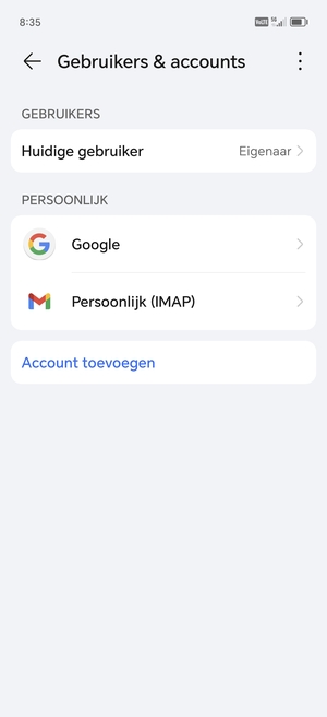 Selecteer Google