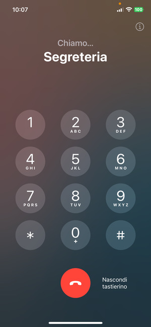 Sto chiamando la segreteria telefonica