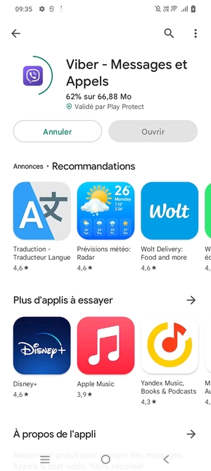 Veuillez attendre la fin de la procédure d'installation