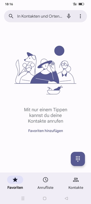 Wählen Sie Tastenfeld
