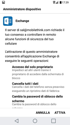 Seleziona ATTIVA