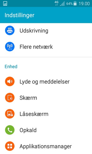 Vend tilbage til Indstillinger-menuen og vælg Låseskærm