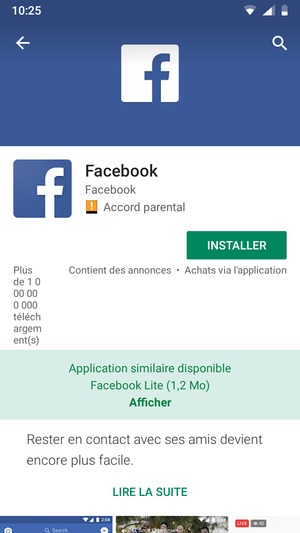 Sélectionnez INSTALLER