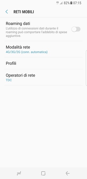 Seleziona Profili