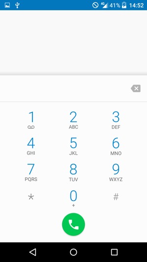 Press and hold the number 1