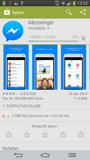 Vänta på att installationsprocessen avslutas