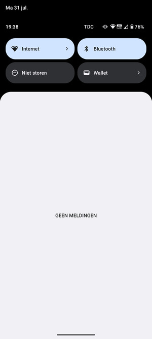 Schuif naar beneden in het bovenste menu opnieuw