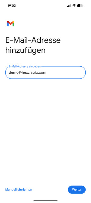 Geben Sie Ihre E-Mail-Adresse ein und wählen Sie Weiter