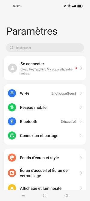 Sélectionnez Wi-Fi