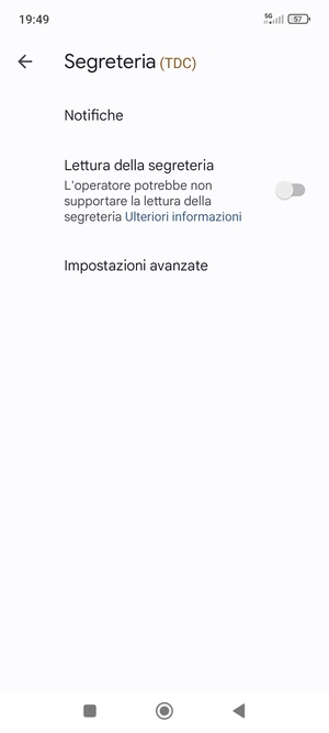 Seleziona Impostazioni avanzate