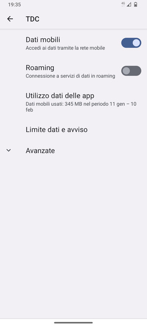 Seleziona Avanzate