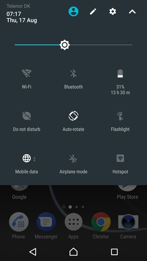 Select the Settings button