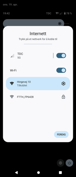 Slå av Wi-Fi