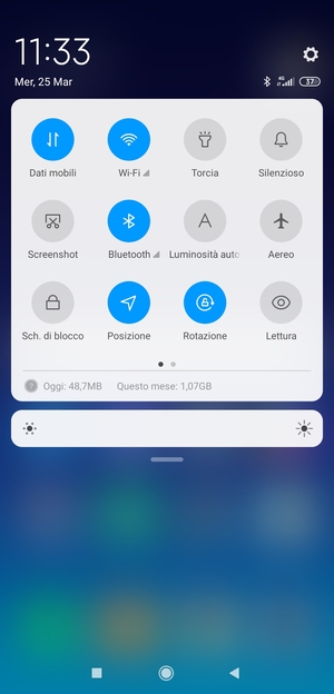 Disattiva Wi-Fi e Bluetooth