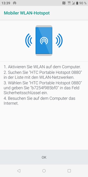 Wählen Sie OK