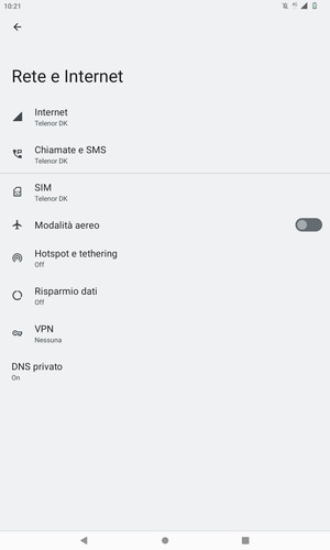Seleziona Internet