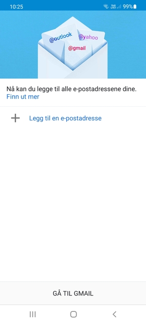 Velg Legg til en e-postadresse