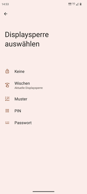Wählen Sie Muster