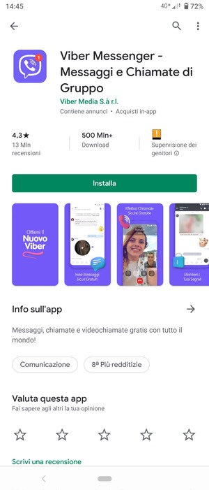 Seleziona Installa