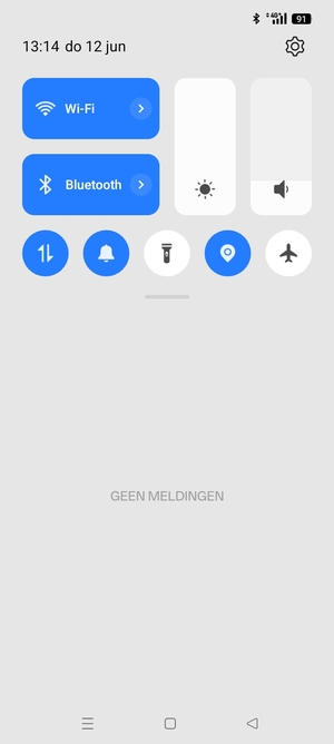 Schuif naar beneden in het bovenste menu opnieuw
