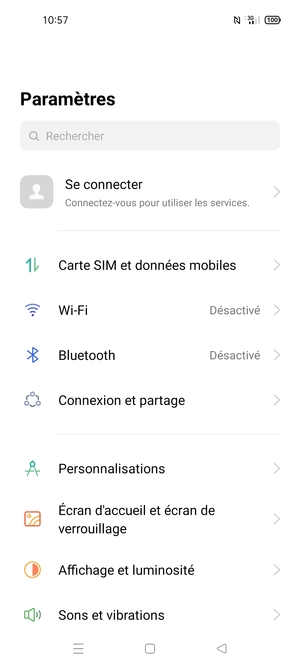 Sélectionnez Wi-Fi