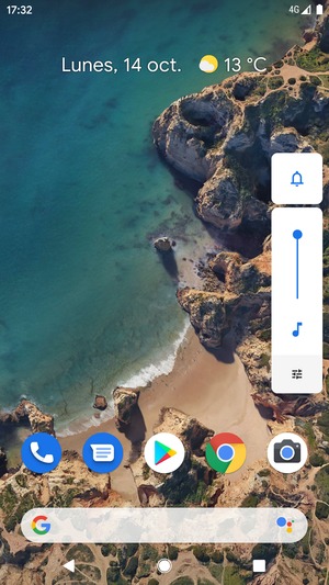 Seleccione Sonido para cambiar el modo de vibración