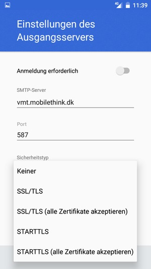 Wählen Sie Keiner
