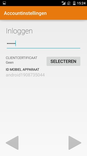 Voer uw wachtwoord in en selecteer Volgende